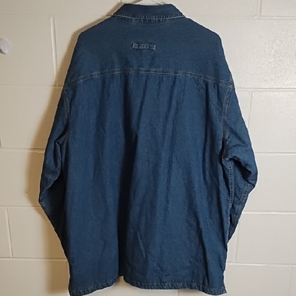 Blue Denim Barn Jacket Lined Utility Coat - Picture 2 of 15